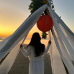 alismita goswami Instagram – In the quiet of dusk, the sun’s fiery art,
Colors the sky, a masterpiece of heart.