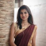 dharshini sudhakar Instagram - Six yards of pure grace! - Amma’s saree ❤️🙈