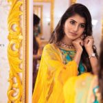 dharshini sudhakar Instagram - ✨ MUA : @geethusmakeover Costume : @elakkiya_subs 📸 : @right_bros_photography Jewelry : @thecrown_rentals