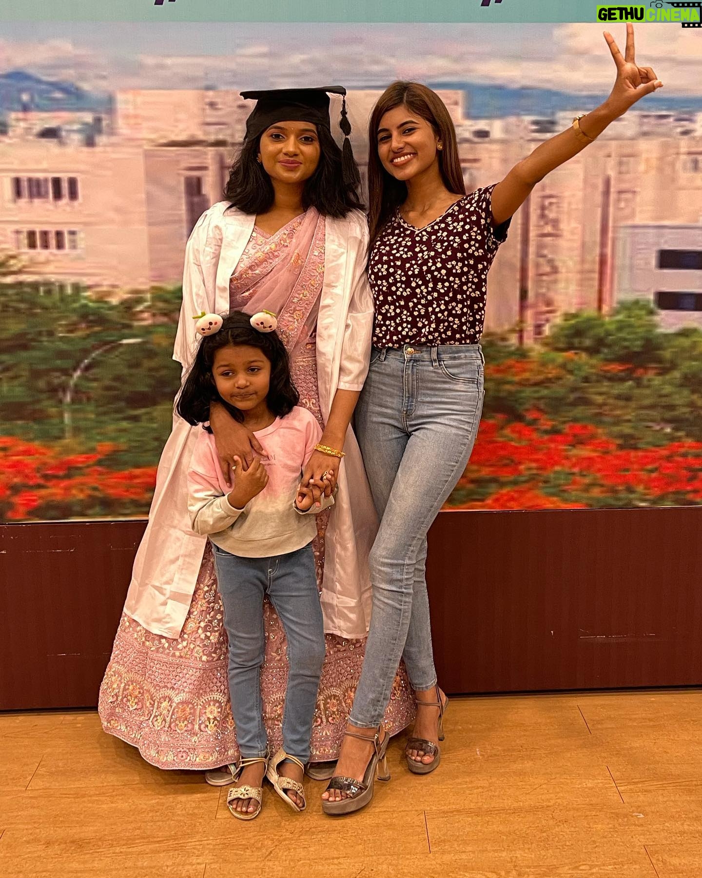 dharshini sudhakar Instagram - So proud of you akka! ♥️🧿 Been seeing you from studying late night to rushing up for your postings in the morning, you totally deserve this. Officially Dr.Sudharshini Sudhakar, what more can I ask for. Long way to go akka, you’re surely gonna reach more heights. Love you so so muchhh and I’m literally on tears rn🥺♥️.