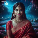 dharshini sudhakar Instagram - divinity at its peak ✨ living in AI world as my favourite Goddess 🙏🧿 Thank you @manwithai 💫