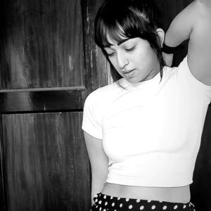 indhu Instagram - Gray is all good. But still Black and White 😍