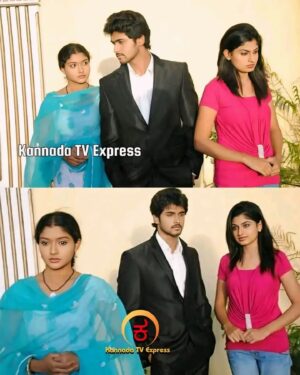 kruttika ravindra Instagram - Radhika, Vishu, Vishaka
#RadhaKalyana #Throwback #ZeeKannada 
#KannadaTVExpress