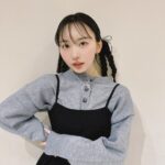 mako Instagram - 🎀 キャミセットアップは中にニット合わせてもかわいいです！ ヘアメイクは @moeaito もえちゃん🪡 メイクいつもと違くて新鮮～な感じ～ そしてなんとこれ1000個目の投稿… 🫸