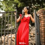 sai Dhanya Instagram - Retro fusion dress @kuruthu_womenswear #red #gown #dress