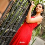 sai Dhanya Instagram - Retro fusion dress @kuruthu_womenswear #red #gown #dress