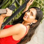 sai Dhanya Instagram - Retro fusion dress @kuruthu_womenswear #red #gown #dress