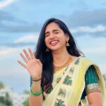 sai Dhanya Instagram - Some onam vibes #keralasaree #kerala #onam #biggboss #saree #traditional