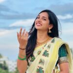 sai Dhanya Instagram - Some onam vibes #keralasaree #kerala #onam #biggboss #saree #traditional