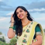 sai Dhanya Instagram - Some onam vibes #keralasaree #kerala #onam #biggboss #saree #traditional