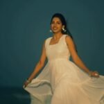 sai Dhanya Instagram - Just an angelic gown from @radhi_frills #reels #costume #frock #anarkali #kurtis #womendress #fashion #frills