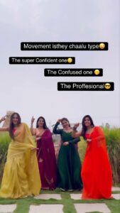 sree priya Instagram - Comment which one are youuu… 😎😌🤭😜 Loved dancing with these cuties 😍 @swethaa_naidu @_anshureddy @sreepriya__126 Edit by @swethaa_naidu 😍❤️🤝 Location @thefotogarage