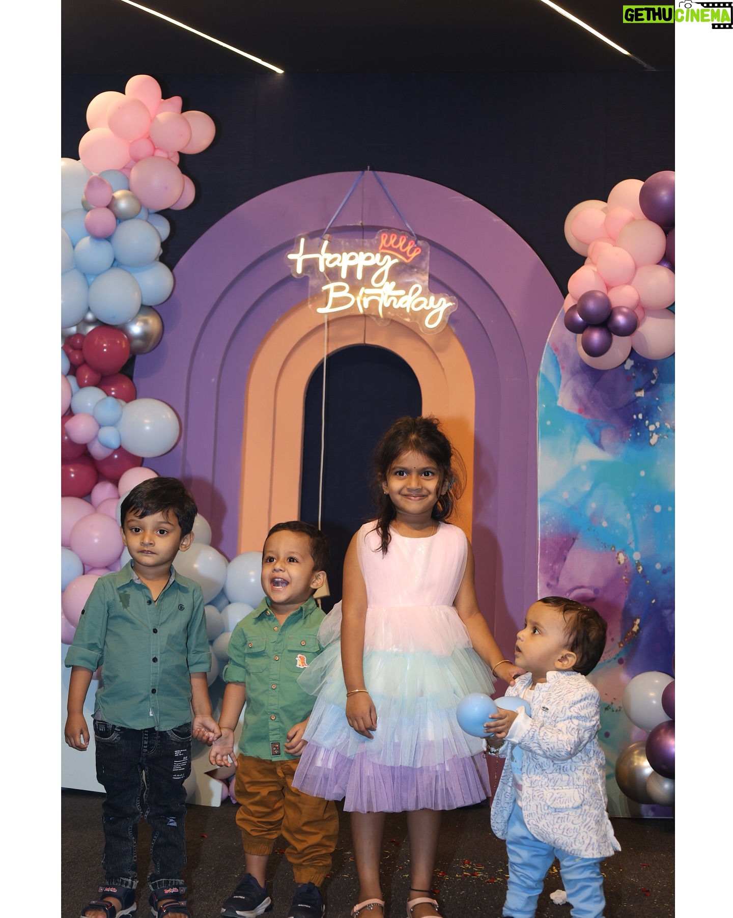sree priya Instagram - Our li’ll bundle of joy 🤩 Alludu babu first birthday celebrations 🥳 PRAKHYATH REDDY turned 1️⃣ Place : @celebrino_castle the best place to celebrate ur occasions vth grand multiple decors yet pocket friendly 😎