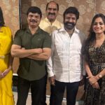 sree priya Instagram - 10years to this massive hit #legend🔥 #re-release event Ps : had a super duper conversation vth balayya babu garu yesterday for almst 3hrs @dinner .. how humble & sweetest he was 🥰 memories locked 🔒 we love you babu garu & u r unstoppable #jaybalayya ♥️ Boyapati srinu sir..this happend all bcoz u .. thnx for the first opprtunity in a huge prjct .. foreva grtful 🤗 Team legend stays in my heart foreva🫶 Outfit : @by_muladhara Hair : @kavitharao_makeupartist
