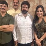 sree priya Instagram - 10years to this massive hit #legend🔥 #re-release event Ps : had a super duper conversation vth balayya babu garu yesterday for almst 3hrs @dinner .. how humble & sweetest he was 🥰 memories locked 🔒 we love you babu garu & u r unstoppable #jaybalayya ♥️ Boyapati srinu sir..this happend all bcoz u .. thnx for the first opprtunity in a huge prjct .. foreva grtful 🤗 Team legend stays in my heart foreva🫶 Outfit : @by_muladhara Hair : @kavitharao_makeupartist
