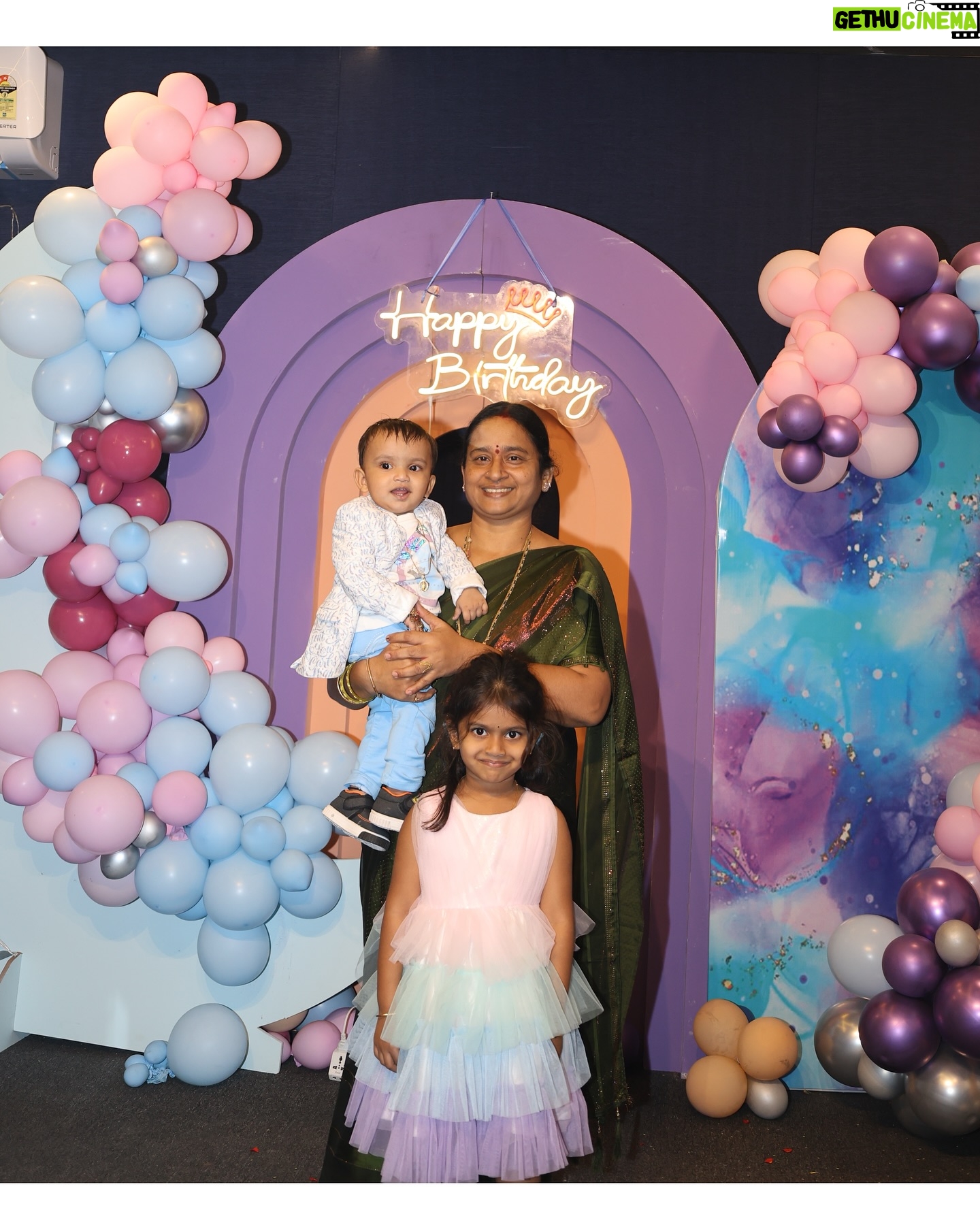 sree priya Instagram - Our li’ll bundle of joy 🤩 Alludu babu first birthday celebrations 🥳 PRAKHYATH REDDY turned 1️⃣ Place : @celebrino_castle the best place to celebrate ur occasions vth grand multiple decors yet pocket friendly 😎