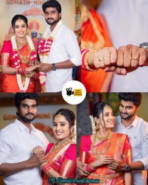 vj Santhiya Instagram - Happily Engaged💍❤💖 Congratulations @aval_santhiya