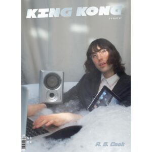 A. G. Cook Instagram - Spilling water on my laptop is my ultimate nightmare, so couldn’t resist this therapeutic shoot for the @kingkongmagazine liquid issue 💧 Available to pre-order now, featuring my conversation with @ghostwoodfox 💧 Photos @maxcgranger 💧 Creative   styling @daliah.spiegel 💧 Make up @koseikitada 💧 Hair @mthr0905 💧 Prop styling @gracesnellock 🚱