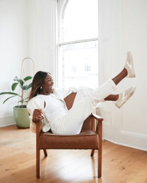 AJ Odudu Instagram - I used to stack shelves in @marksandspencer on King William Street in Blackburn and now I’m proud to announce that I’m their latest fashion brand ambassador. 🙌🏿✨ I’m absolutely buzzing! It’s the work uniform I’ve always wanted. 🥹💛 @marksandspencerstyle #MyMarks