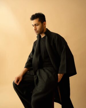 Aadar Malik Instagram - @theaadarguy • “I'm an actor, comic and musician. And being stupidly silly is a job.”

-What do you plan to do more of in the remaining year?
“Do more shows and finish the year with starting a new video content project I've been delaying for too long.”

-And less of?
“Not sleeping on time and ruining my next day.”

-What song are you playing on repeat lately?
“Left hand free- Alt J.”

Aadar is seen wearing the Jibhi jacket and Teo pants, both made of Linen.