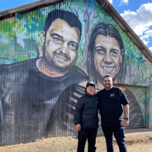 Aaron Chen Instagram - Great to meet the king of wagga