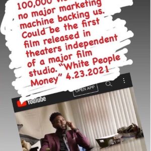 Aaron D. Spears Instagram - CHECK ME OUT in #WhitePeopleMoney In theaters MAY 7th!!!
Streaming on VOD now everywhere!!!
Swipe👉🏽
Starring
@drewsidora @act_like_bart @dawnnoelactor @mark_harris_1555filmworks @aarondspears 
⁣
.⁣
.⁣
.⁣
.⁣
.⁣
#blackfellafilms #blackshortfilms #film #blackrhinofilms #blackhorrorfilms #blackexploitationfilms #blackdogfilms #blackpearlfilms #blacklgbtqfilms #blacknerdsfilms #blackfilmmakers #blackfilmsrock #dopeblackfilms #blackelmofilms #blacksetfilms #blackindependentfilms #blackfilmspace #supportblackfilms #freshblackfilms #blackfilmsmatter✊🏿 #blackmotofilms #blackfilmstravel🖤 #classicblackfilms #blackfilmstravel #blackfilmsmatter✊🏾 #blackknightfilms #blackmovies #blackfilmsmatter #blackmediafilms