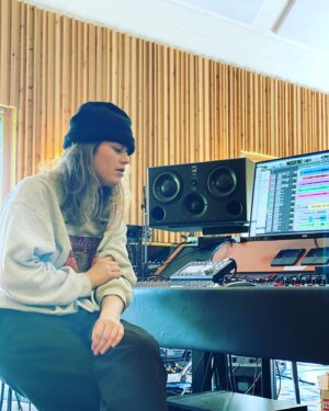 Aaron Dessner Instagram - I had so much fun helping @girlinred make her new song "october passed me by" at long pond...out today....most of the magic you hear was made by Marie herself. We also had brilliant help and mixing from @matiastellez ....please go have a listen! (And thanks @bellaicecream and @900x for their help as always too!) One of the my favorite things about doing this work is that I get to make music and learn from people that have different methods and approaches...that was definitely the case working with Marie and I'm so grateful.