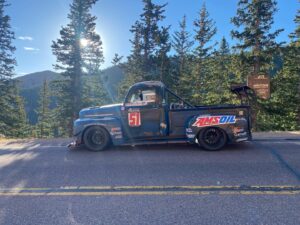 Aaron Kaufman Instagram - R.I.P. ol smoke dawg 
Very relieved that @chucklesgarage is un injured. Like I’ve said before our modern safety equipment is pretty amazing and the cage did it’s job. 
“If you are going fast enough to win you are going fast enough to crash” 
Thanks for the ride in 22’ 
Chucky. 
@sabeltamerica 
@sabelt_erik 
@stilo_usa 
@pikespeakhillclimb 
#olsmokeyf1 
#oldsmokeyf1 
#chucklesgarage 
#pikespeak
#shithappens 
#cummins 
#racecar