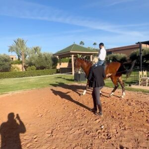 Aaron Pico Instagram - Thank you @catherine___reda for the lesson this morning. It is great to learn from people who share the same passion. Beautiful place and horses 🇲🇦