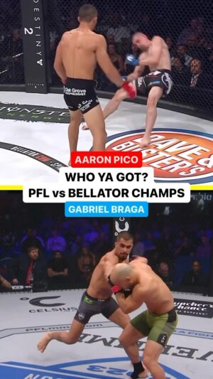 Aaron Pico Instagram - Two of PFL and Bellator’s best Featherweights set to clash in Riyadh 

@aaronpicousa x @gabrielbragamma 

Whose side are you on? 🤔

#PFLvsBellator | #RiyadhSeason