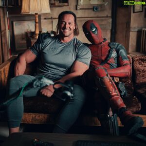 Aaron W Reed Instagram - Sure was fun working on this little gem! Even though you can’t see my face, my body or hear my voice, I’m just glad I didn’t have to take my shirt off. That would of been awkward. #deadpool #freeguy #disney #fox