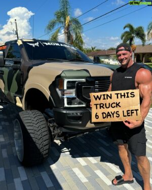 Aaron W Reed Instagram - Ahh Shitchya!! Comment “Truck” if you want to win! 6 days to go son!!