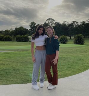 Abby Bergman Instagram - i had an absolute ball catching up with the beautiful and extremely talented @charlottestentactress yesterday can’t wait to see you again on the Gold Coast or melbs soon xxxx

“ i feel like cake “ 
シ

#australiantalent #teenactors #kidstv #australiantv #talentedkids #tvpersonalities #voiceactress #beautifulfriendship #goldcoastlife #goldcoastliving #golfclubs #golfvibes #charlottestent #abbybergman #abby #teenlifestyle #goodtimesoutside #teentalent
