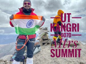 Abhinav Shukla Instagram - Successfully Summited UT Kangri (6070 mtrs) on 29th July at 0900 hrs . Special thanks to @mingmadai8000er and myself. 😀.. To my family and @rubinadilaik for believing in me & @cho_expeditions 🙏🏻