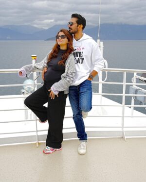 Abhinav Shukla Instagram - We promised we will TOGETHER explore the world since we started dating , got married and now  will do ❤️AS  A FAMILY 🧿❤️ welcoming the LITTLE Traveller soon!