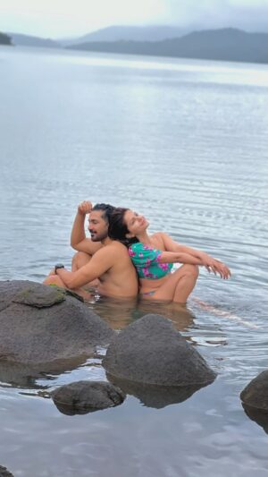 Abhinav Shukla Instagram - Happy Anniv ❤️ to the strongest woman, loving wife & caring mother!  @rubinadilaik ❤️❤️❤️ Guess the oldest pic of us together ?