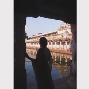 Abhirami Bose Instagram - A little while ago in a temple town🍂