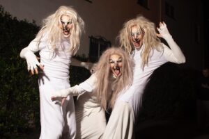 Abhora Instagram - Harken back to a week ago at @chard0gay with these ARRESTING photos by the lovely @davidelaffe 

Thank you also to my lovely costars @specimenscythe and @disasterina for capturing my essance and special thanks to @averose13 for wrangling us together!

Also, it's not too late to book a tattoo for this month! Shoot me an email or DM me for details!
