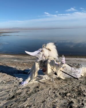 Abhora Instagram - Ghost Shark, or Caught and Forgotten

Corset by @houseofcanney 
Hair by @fenabarbitall 
Photo by @vampirechinese 
Accessories by @shrinkle 
Special assisstance by @hailsatanna 

My Sea Monster challenge is dedicated to the mysterious beauty if the Salton Sea. Its such an enchanting place with a rich and tragic history of once being a unique body of water completely landlocked in the desert. Once a highly saught after resort town now lies in ruin due to rising salt levels due to a myriad of factors. Most of which being agricultural runoff, but the blame lies in a lack of congressional interest. A distinct feature to this place is the indescribable smell of exposed sea bed and the massive graveyard of fish corpses. Its a beautiful community worth saving! Save Our Seas!