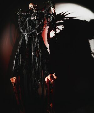 Abhora Instagram - Horror Icons: the TarMan

Photo by @s_h_u_r 
Silicone drips by @ghammer08 
Gloves by @ssikdesigns 

Thank you so much for following along and all your support. I hope you enjoyed my very limited run on @bouletbrothersdragula the TITANS season. In every way I feel like just that, a colossal force of nature unbending to the will of anyone! (And litterally here as I am towering on stilts) Go cheer on your favorite one on the finale special NEXT WEEK! Thank you to the @bouletbrothers for giving me a chance to show the world what I'm truly capable of and thank you @shudder for not cancelling us! BRAINZZZZZ