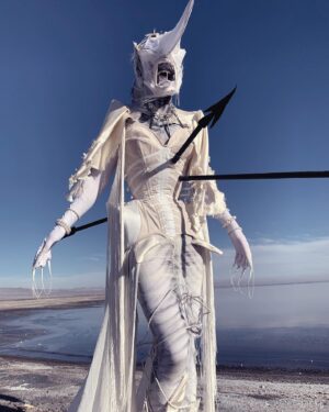 Abhora Instagram - Ghost Shark, or Caught and Forgotten

Corset by @houseofcanney 
Hair by @fenabarbitall 
Photo by @vampirechinese 
Accessories by @shrinkle 
Special assisstance by @hailsatanna 

My Sea Monster challenge is dedicated to the mysterious beauty if the Salton Sea. Its such an enchanting place with a rich and tragic history of once being a unique body of water completely landlocked in the desert. Once a highly saught after resort town now lies in ruin due to rising salt levels due to a myriad of factors. Most of which being agricultural runoff, but the blame lies in a lack of congressional interest. A distinct feature to this place is the indescribable smell of exposed sea bed and the massive graveyard of fish corpses. Its a beautiful community worth saving! Save Our Seas!