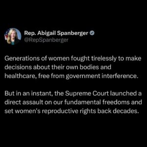 Abigail Spanberger Instagram - Our daughters should not have to fight the battles that our mothers won.