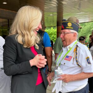 Abigail Spanberger Instagram - Today, I was honored to share a few words to recognize the brave Virginians who gave their lives to protect our freedoms. Thank you to the Potomac Region Veterans Council for having me at this morning’s Memorial Day Ceremony at the National Memorial Cemetery at Quantico.