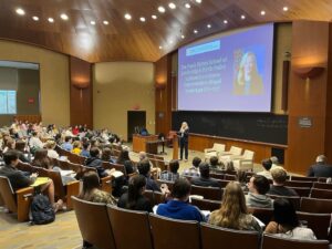 Abigail Spanberger Instagram - I always enjoy returning to my alma mater to speak with the next generation of leaders at UVA. I was so impressed by this group of @UVABatten students, and I thank Professor Warburg for inviting me.

Go Hoos!
