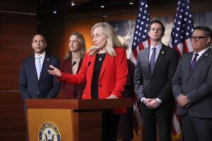 Abigail Spanberger Instagram - Last week in Kyiv, I saw the work of our Ukrainian allies to protect their country and defend their freedom. Today, I urged Speaker Johnson to bring the national security package to the floor — both for America's national security interests and for our allies on the battlefield.