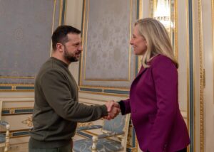 Abigail Spanberger Instagram - I visited Ukraine with a bipartisan group of colleagues from the U.S. House Intelligence Committee to meet with President Zelenskyy and Ukrainian leadership.

The Ukrainian people are fighting fiercely against Putin’s invasion. While in Kyiv, I visited the Wall of Remembrance of the Fallen for Ukraine to pay respect to those who have died fighting for their freedom.

The United States must continue leading our allies in support of Ukraine’s fight for sovereignty and for democracy in Europe.