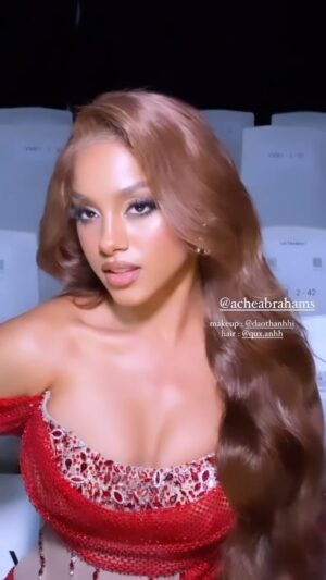 Aché Abrahams Instagram - Today’s glam for Vietnam Beauty Fashion Fest❤️