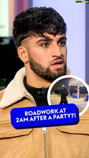 Adam Azim Instagram - Roadwork at 2am after a celebration party. Adam Azim is 𝐃𝐈𝐅𝐅𝐄𝐑𝐄𝐍𝐓 😤 🔐