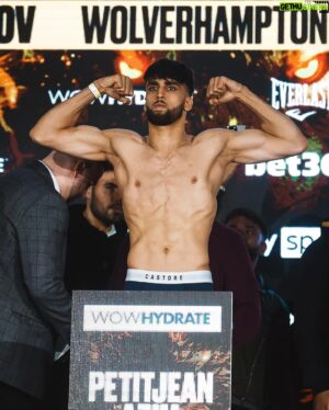 Adam Azim Instagram - All Weighed in, Alhumdulillah feeling strong, tomorrow night it’s show time… EBU title is mine ⏳