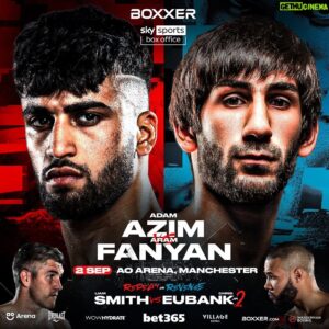 Adam Azim Instagram - Big massive statement incoming inshallah, fighting in a massive show, in-front of a massive crowd. 🔐 

-

-

-
#AzimFanyan | 02.09.23 | AO Arena, Manchester | @skysportsboxing @benjshalom @boxxer